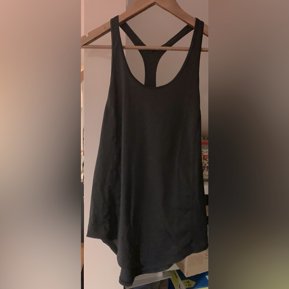 Under Armour Black Racerback Workout Tank Top Medium Gym Running